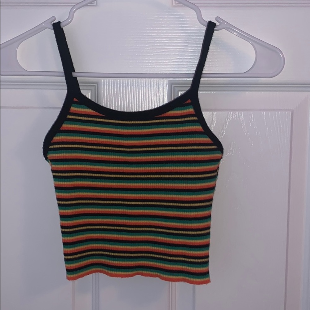 Fun color crop tank!